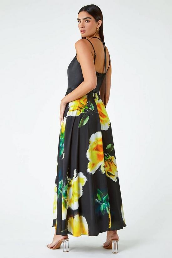Ariella Luxe Floral Fit & Flare Maxi Dress 4