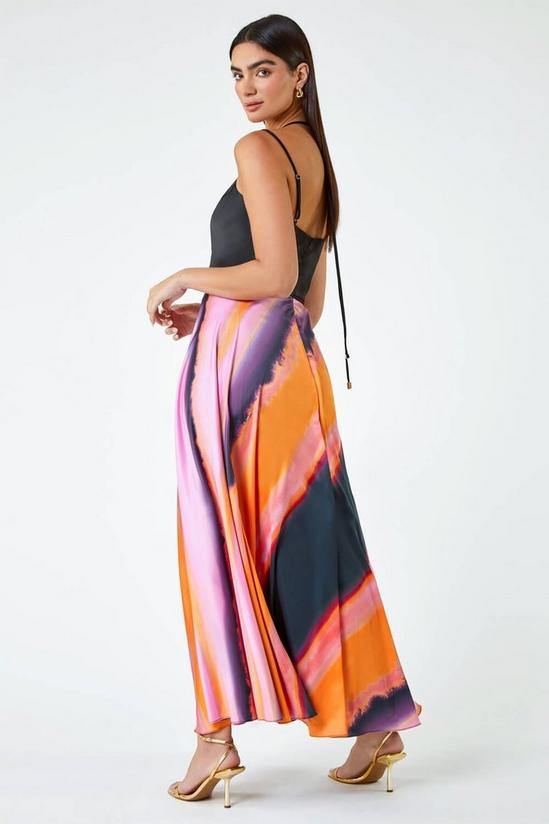 Ariella Luxe Colourblock Fit & Flare Maxi Dress 4