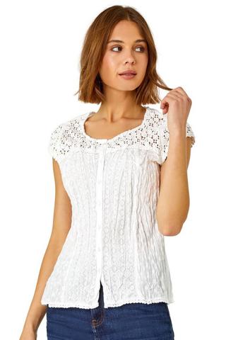 Buy Roman Longline Button Detail Blouse from the Laura Ashley