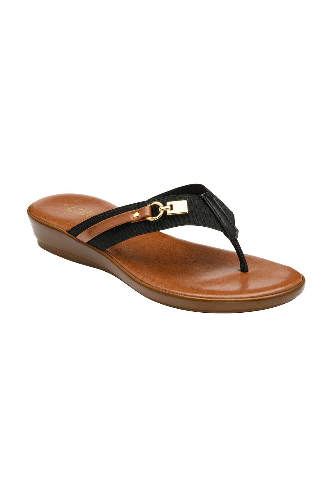 Sandals | 'Esino' Toe-Post Wedge Sandals | Lotus