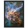 Artery8 Hubble Space Telescope Landscape Carina Nebula Cosmos Artwork Framed Wall Art Print A4 thumbnail 1