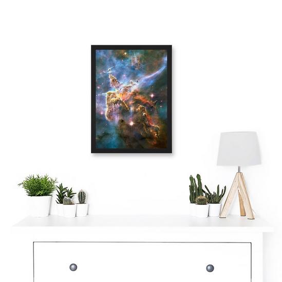 Artery8 Hubble Space Telescope Landscape Carina Nebula Cosmos Artwork Framed Wall Art Print A4 2
