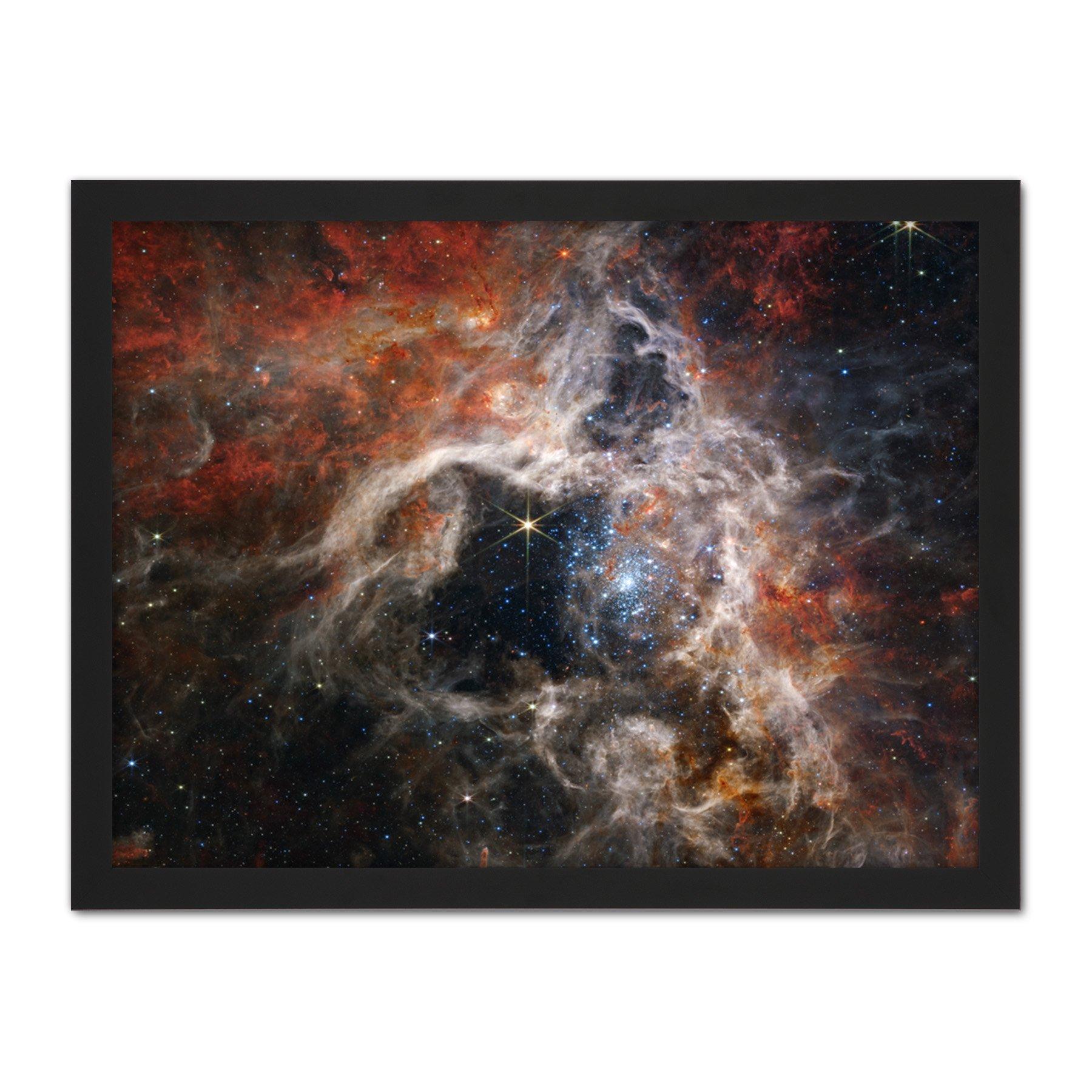 NASA James Webb Space Telescope NIRCam A Cosmic Tarantula 30 Doradus NGC 2070 Large Framed Wall Deco