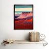 Artery8 Modern Abstract Grand Canyon Style Arizona Landscape Painting Art Print Framed Poster Wall Decor 12x16 inch thumbnail 2