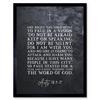 Artery8 Wall Art Print Acts 18:9-11 Do Not Be Silent For I am With You Christian Bible Verse Quote Scripture Typography Art Framed thumbnail 1