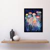Artery8 Wall Art Print Group Of Jellyfish Multicoloured Folk Art Watercolour Painting Art Framed thumbnail 2