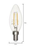 BHS Lighting Pack of 5 4W 5 E14 Small Edison Screw Candle LED Bulb thumbnail 3