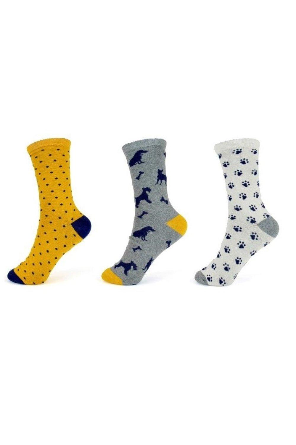 Cotton Rich Socks (Pack Of 3)
