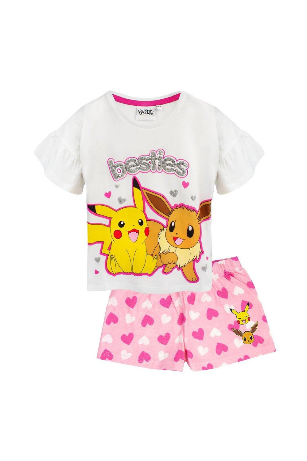 Besties Pikachu & Eevee Frill Short Pyjama Set (Pack of 3)