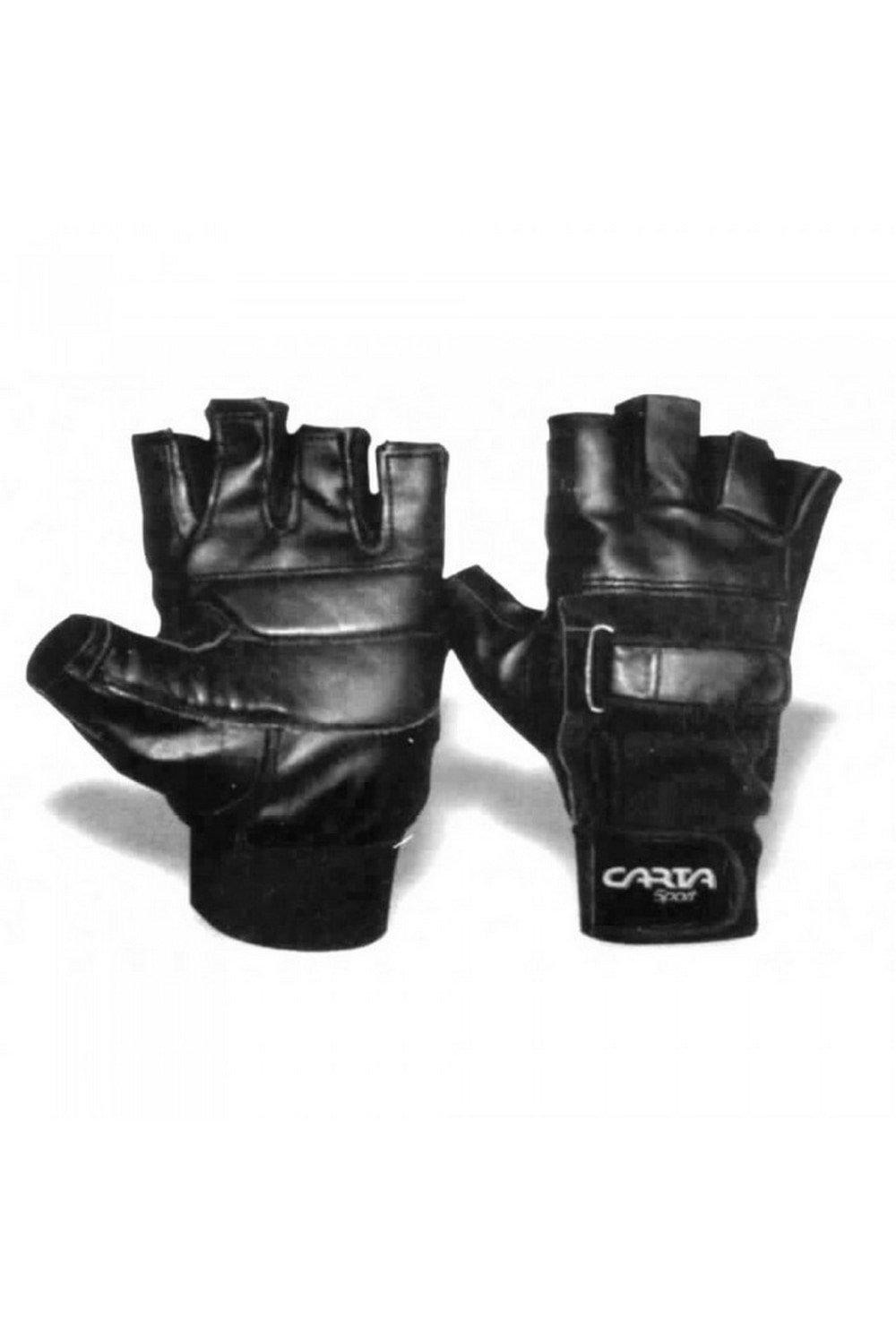 Carta Sport Touch Fastening Double Weightlifting Gloves|Size: L|black