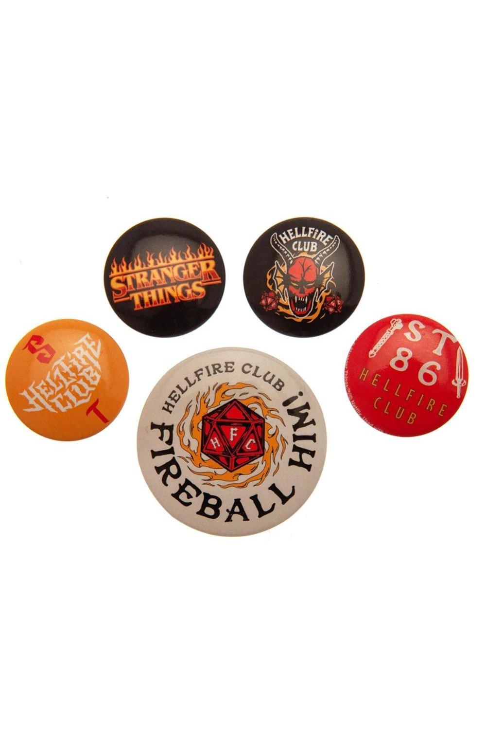Hellfire Club Button Badge Set (Pack of 5)