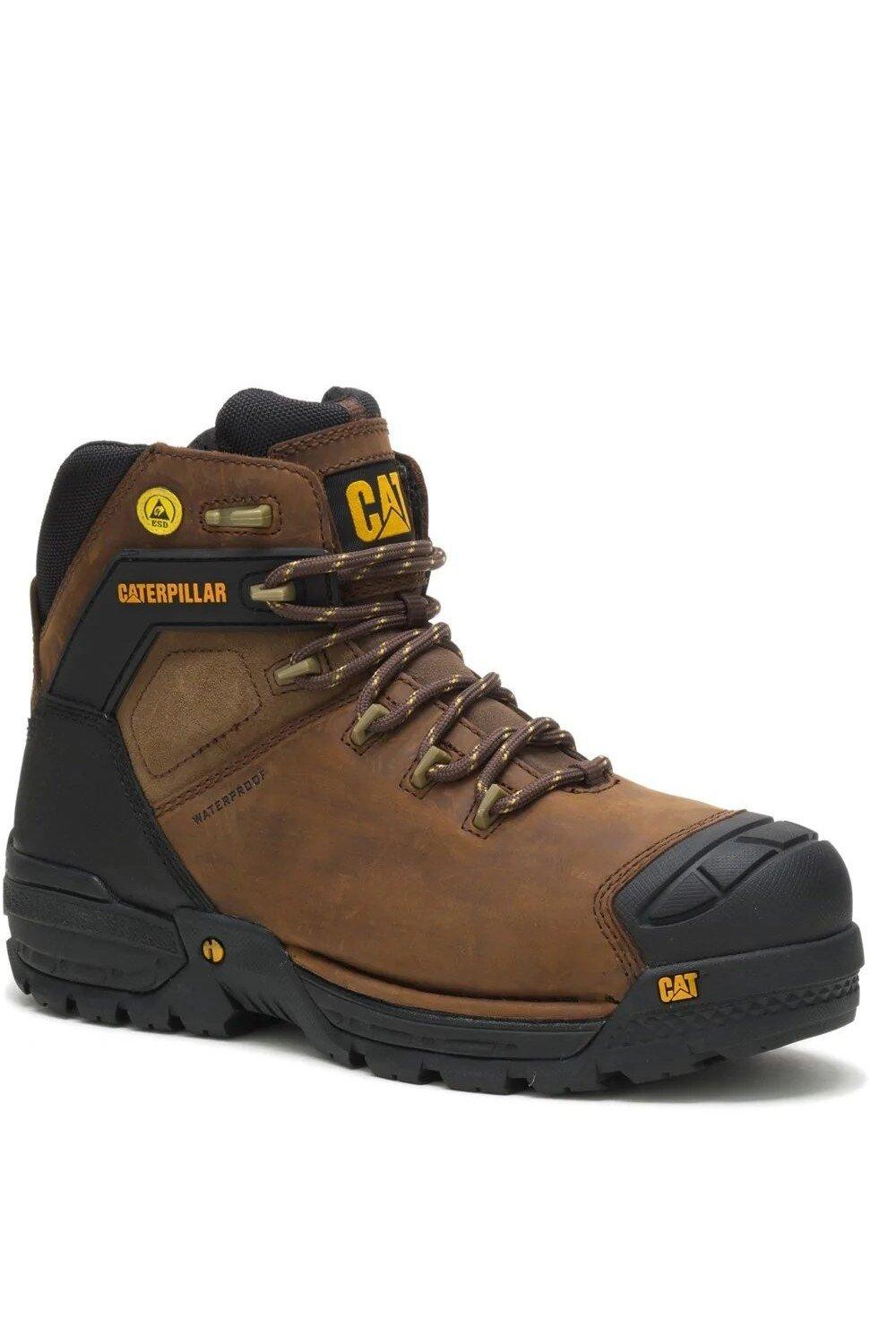 excavator grain leather safety boots