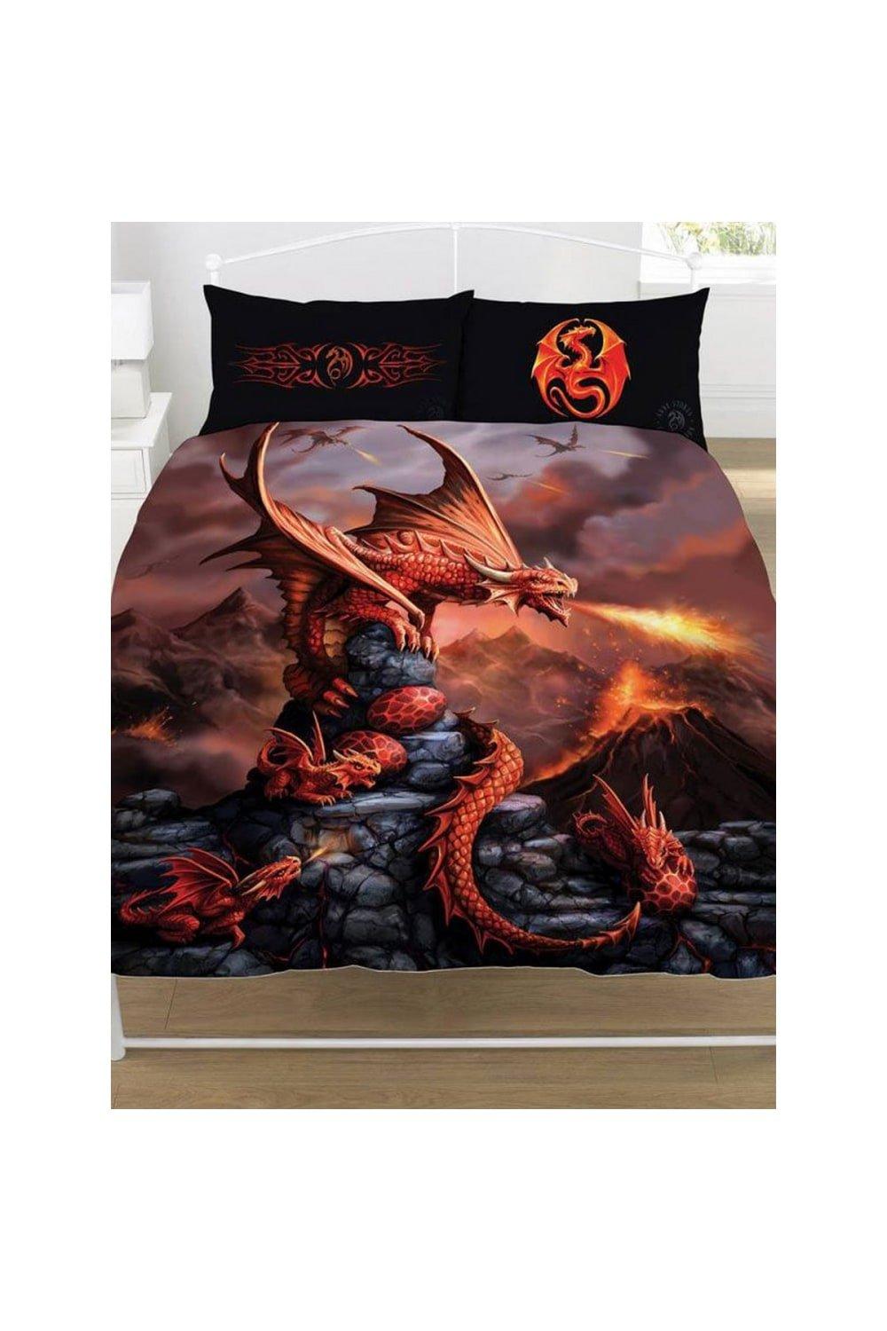 Duvets & Pillows | Fire Dragon Duvet Cover Set | Anne Stokes