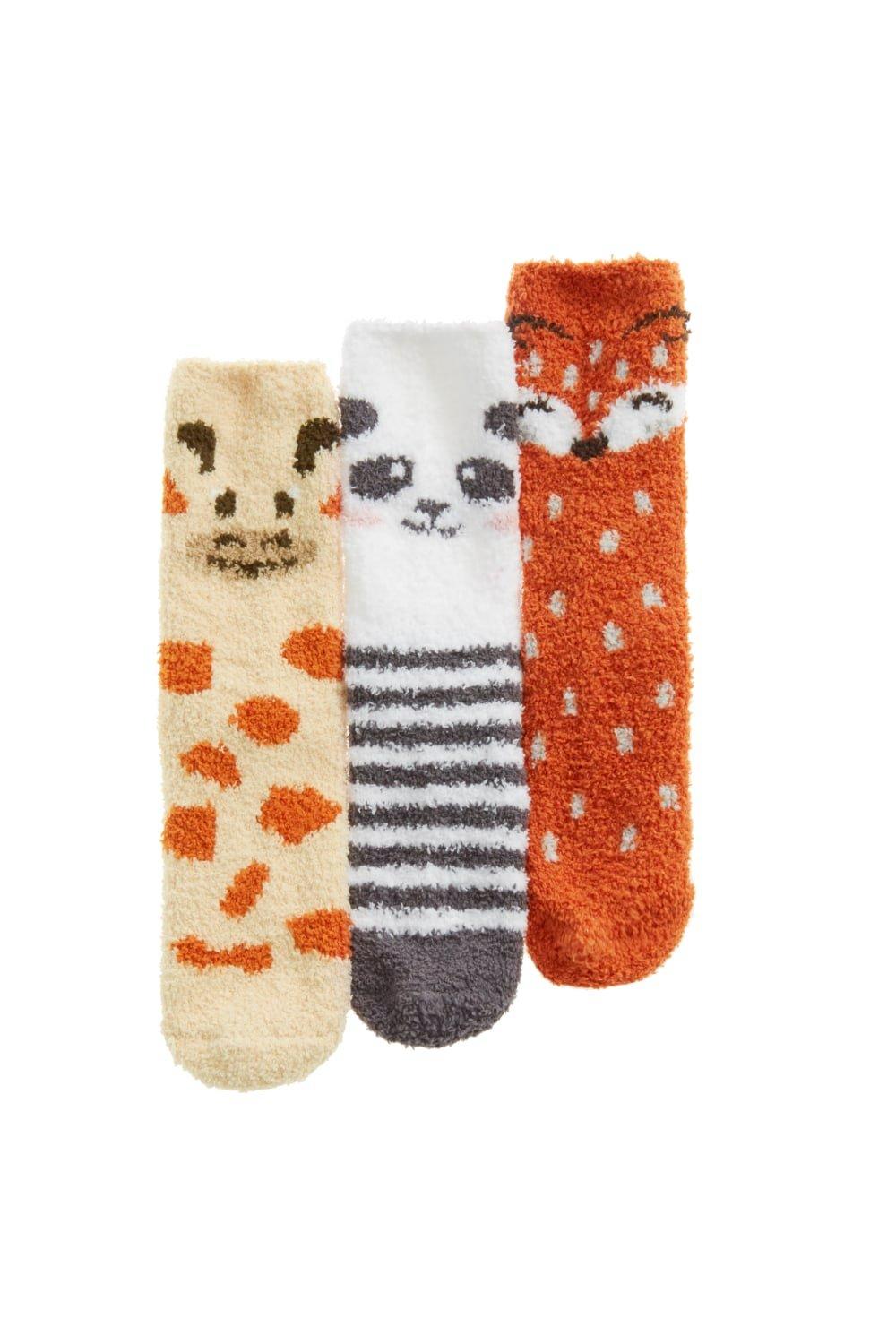 Animal Cosy Socks (3 Pairs)