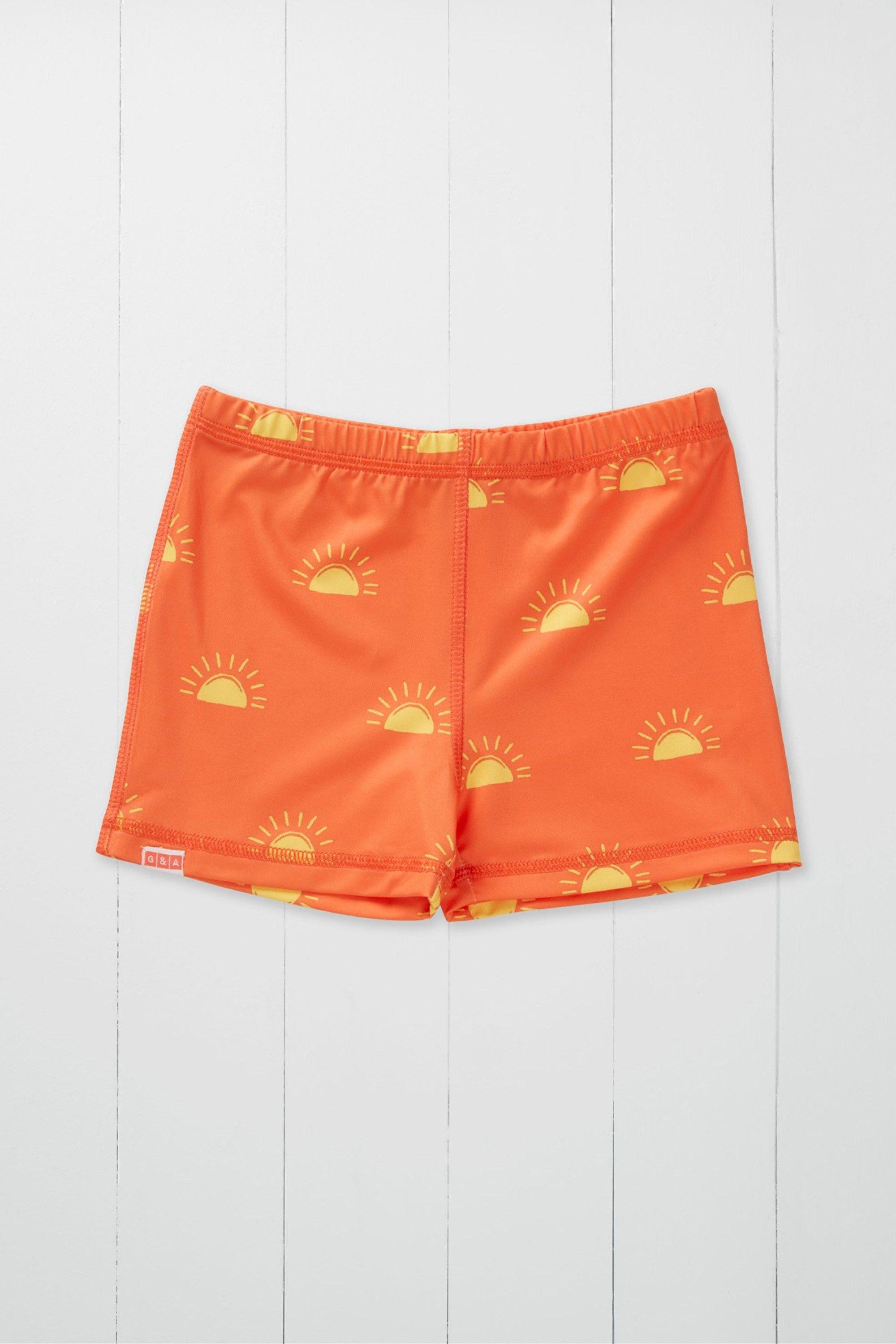 Sun Print Kids Shortie Swim Shorts