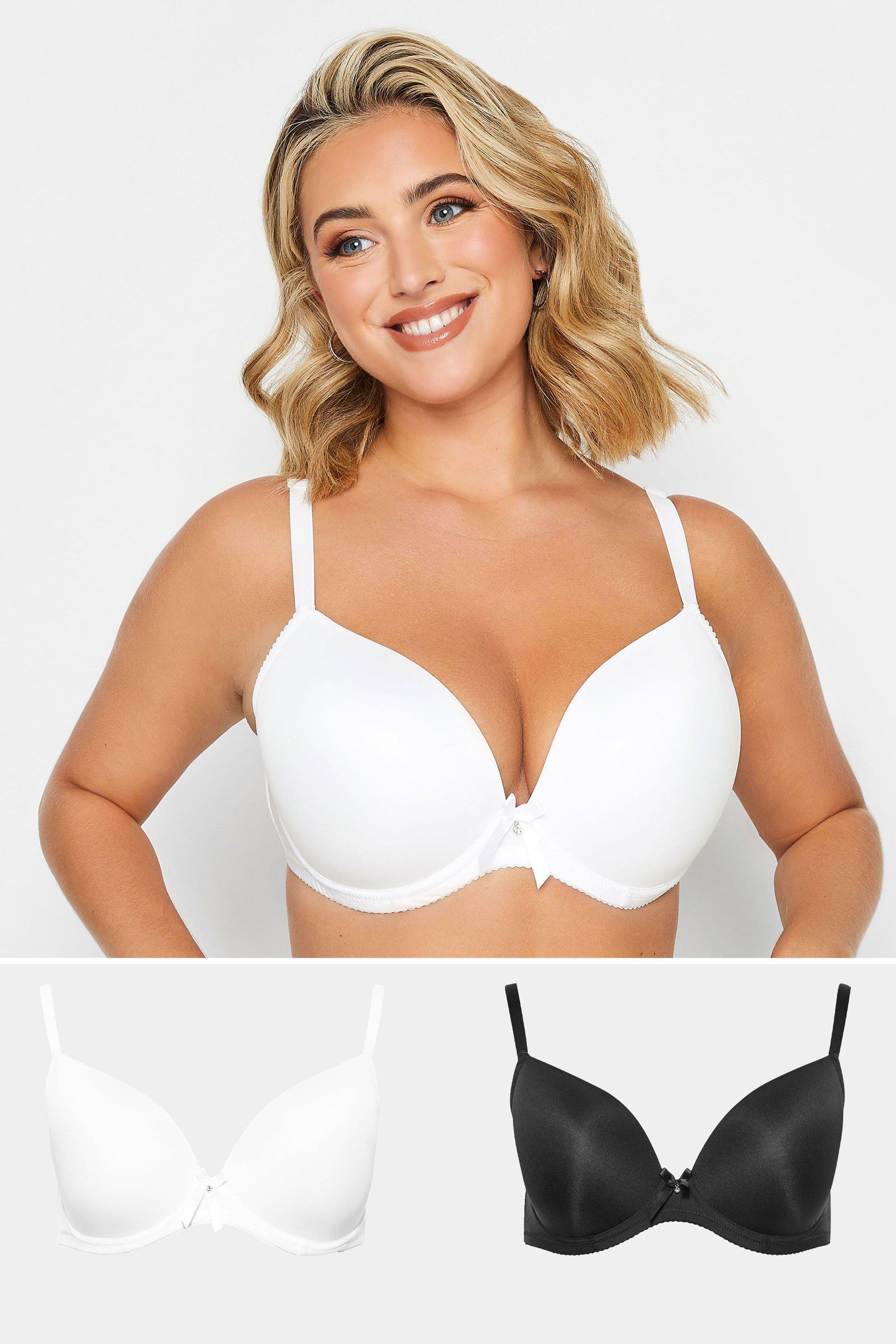 Yours Women's Plunge Microfibre Bras|Size: 38G|white