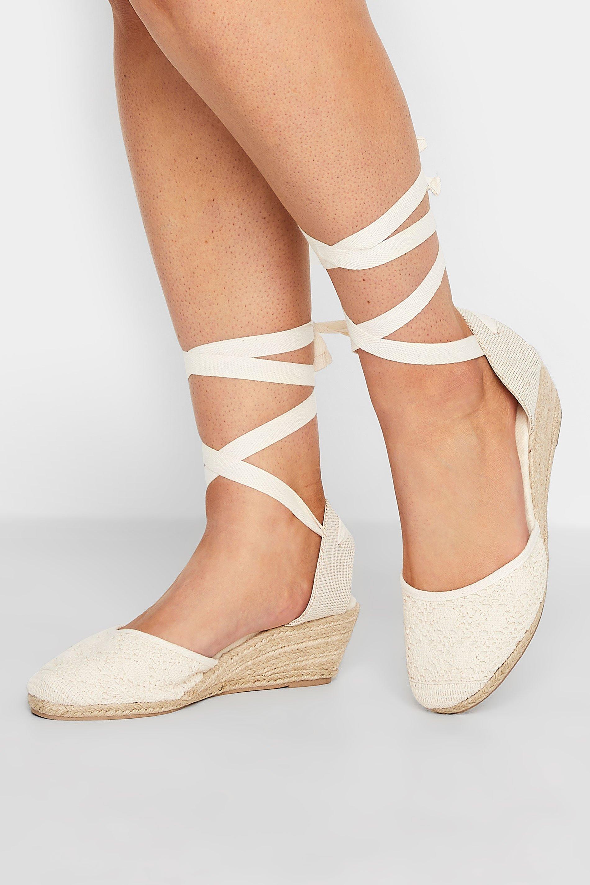 Wide & Extra Wide Fit Espadrille Wedge Sandals