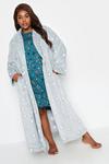 Yours Printed Maxi Dressing Gown thumbnail 5
