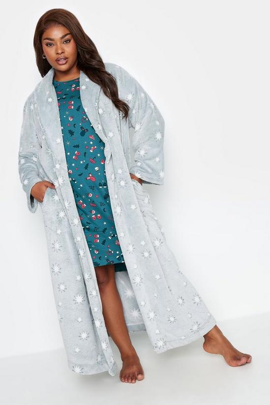 Yours Printed Maxi Dressing Gown 5