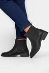 Yours Wide & Extra Wide Fit Faux Leather Elasticated Chelsea Boots thumbnail 1