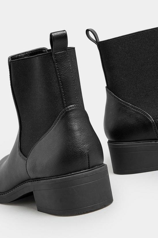 Yours Wide & Extra Wide Fit Faux Leather Elasticated Chelsea Boots 3