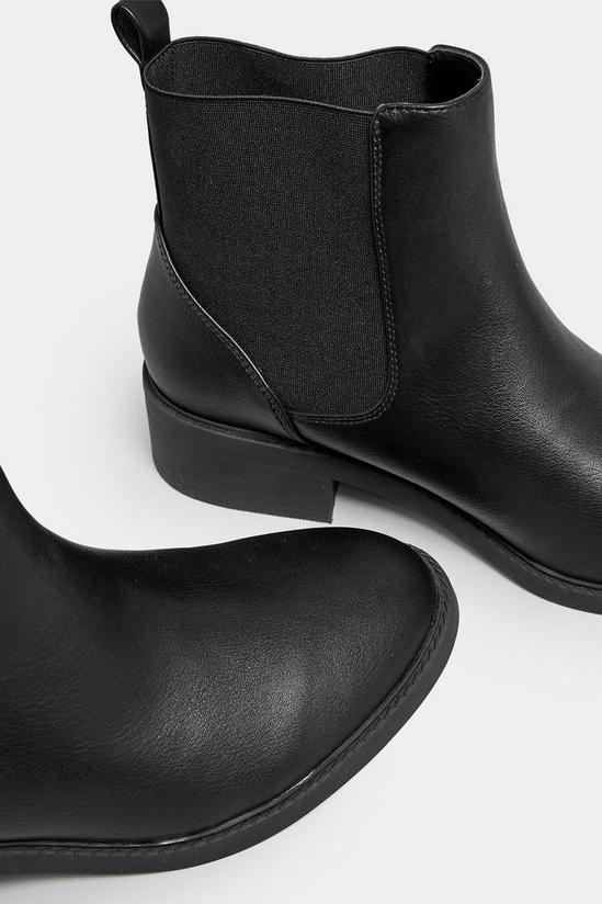 Yours Wide & Extra Wide Fit Faux Leather Elasticated Chelsea Boots 5