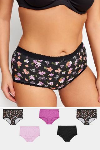 Anne Klein Panties Womens 2X Plus Briefs Full figure Underwear 5 Pack 