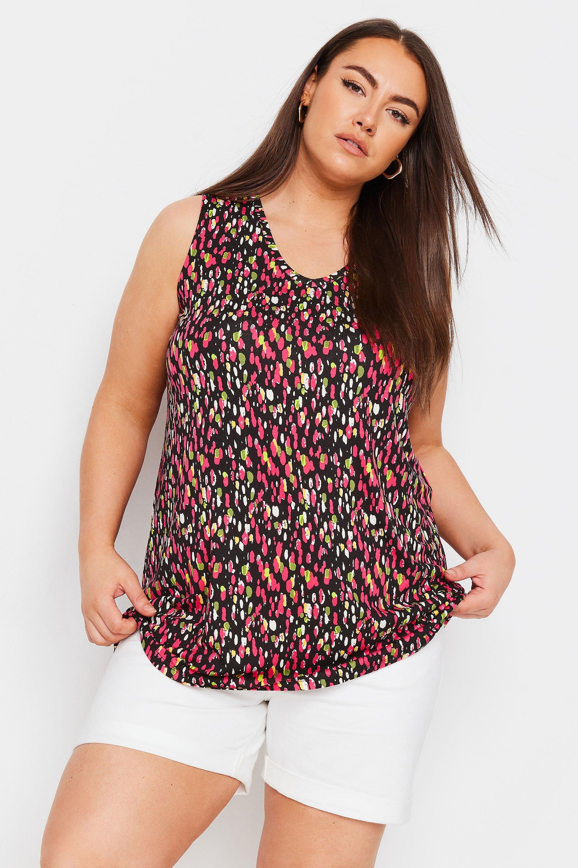 Abstract Print Vest Top