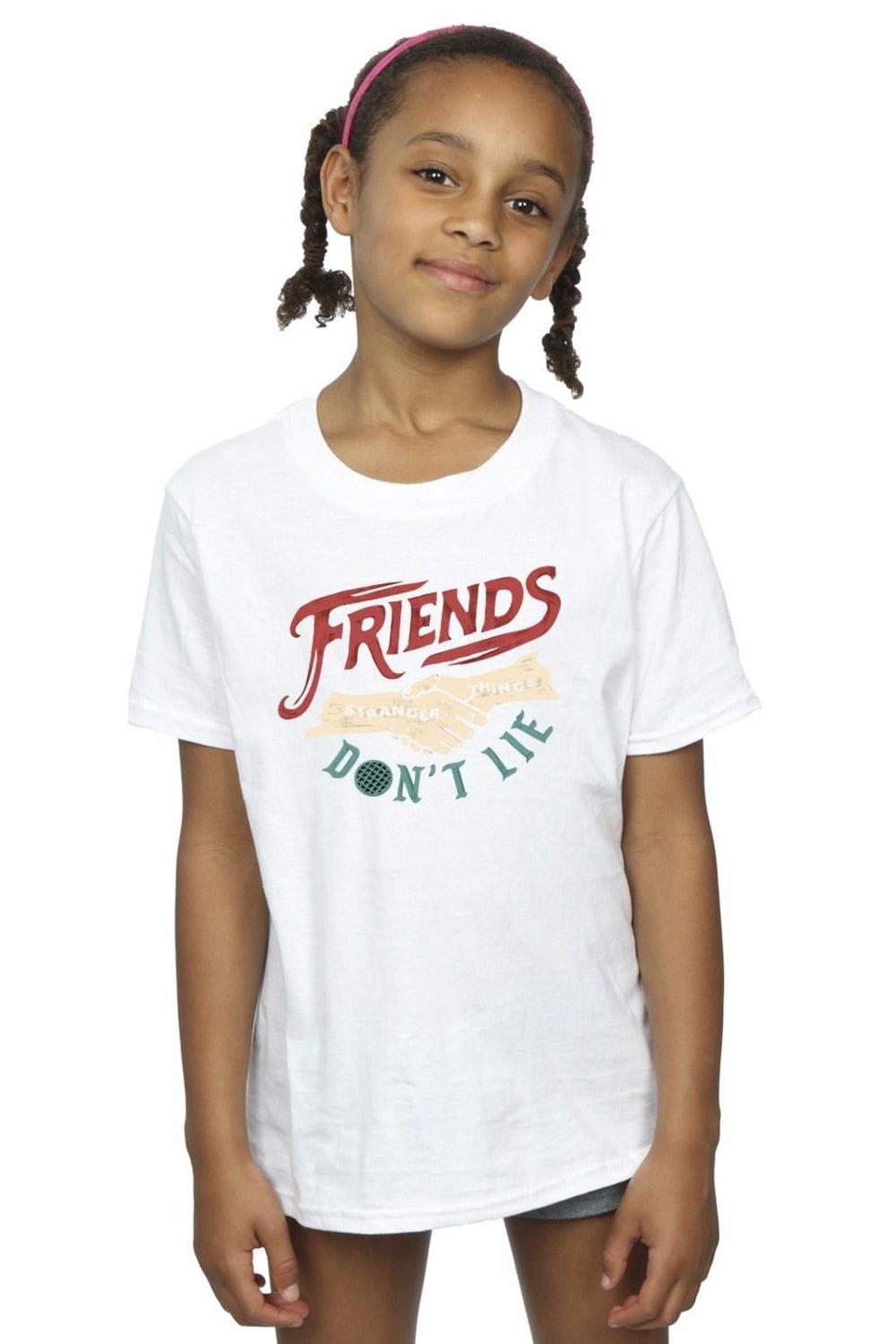 Stranger Things Friends Don’t Lie Hands Cotton T-Shirt