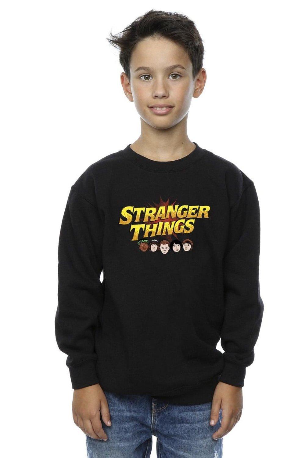 Stranger Things Comic Heads Sweatshirt