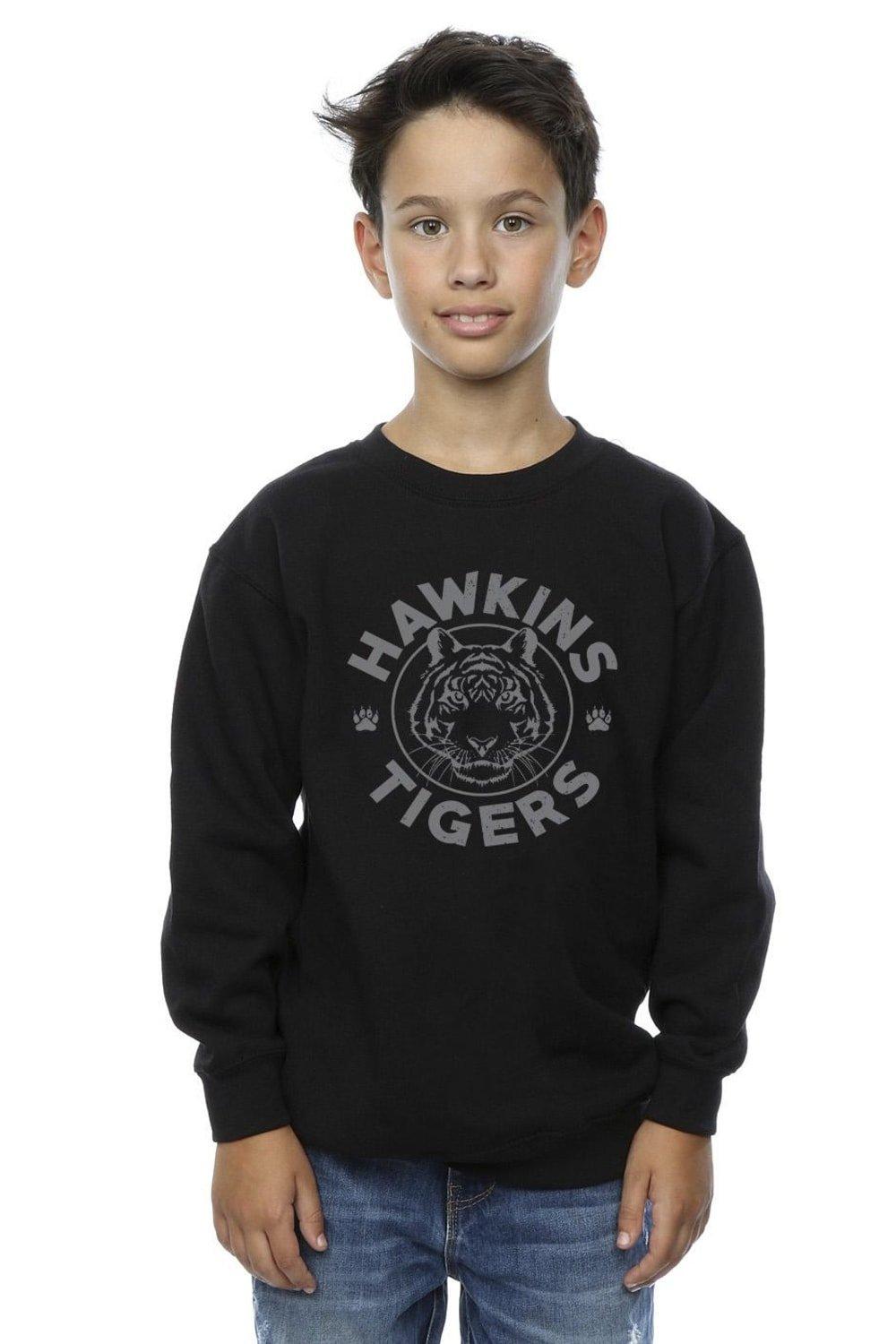 Stranger Things Hawkins Grey Tiger Sweatshirt