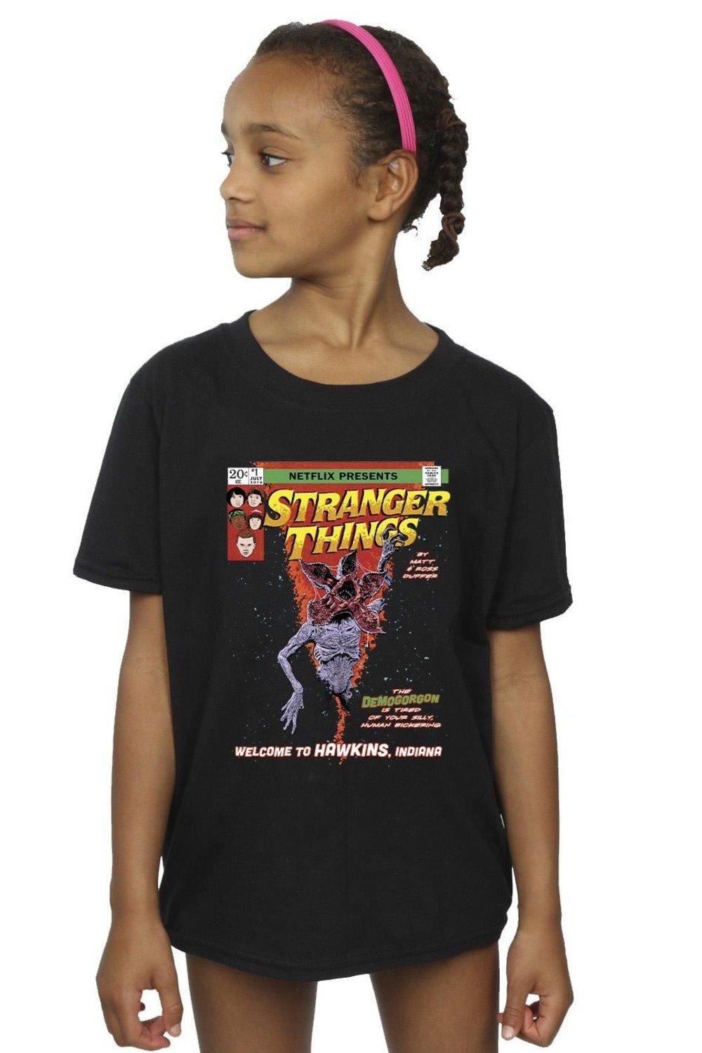 Stranger Things Comic Cover Cotton T-Shirt