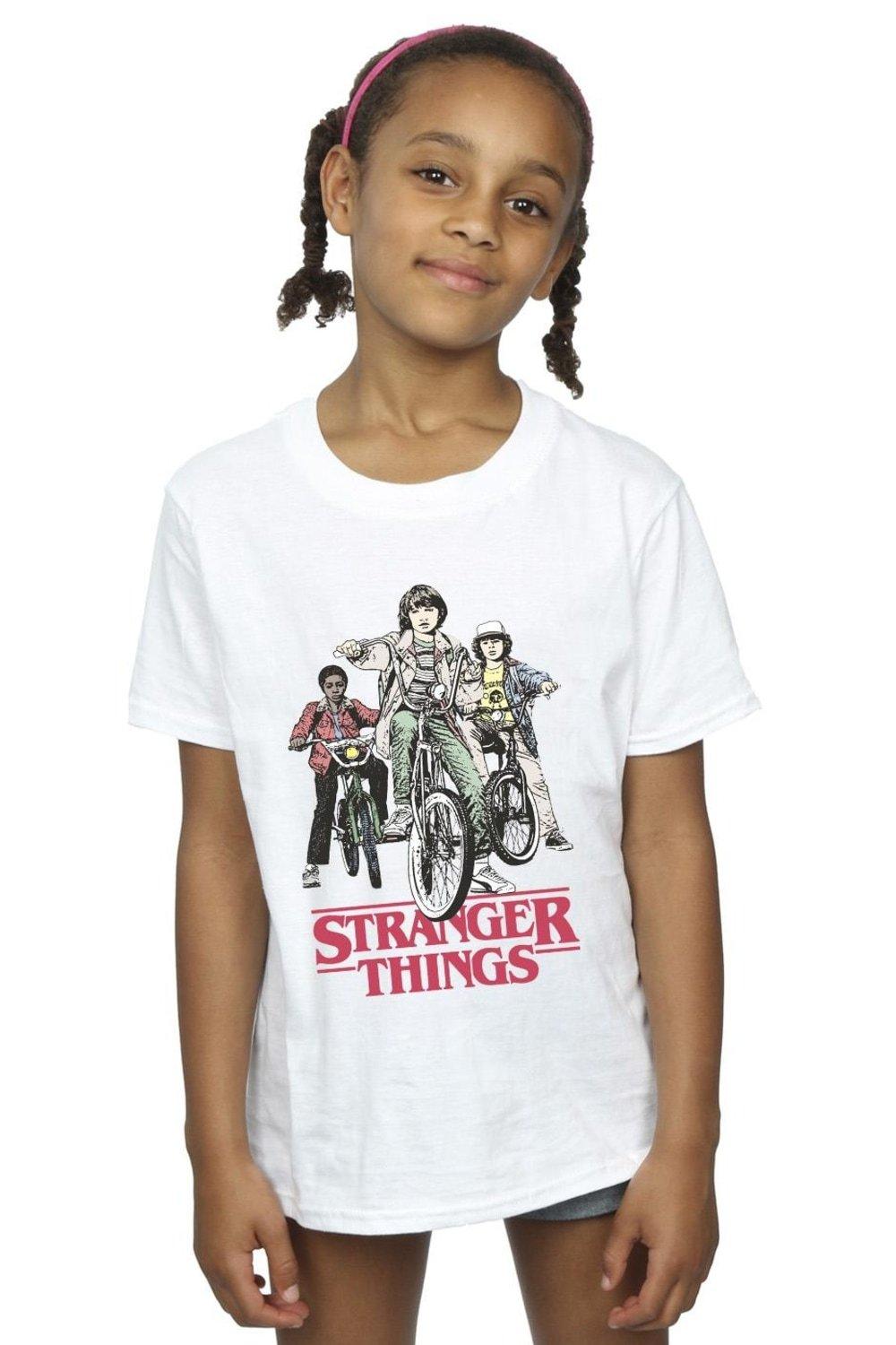Stranger Things Retro Bikers Cotton T-Shirt