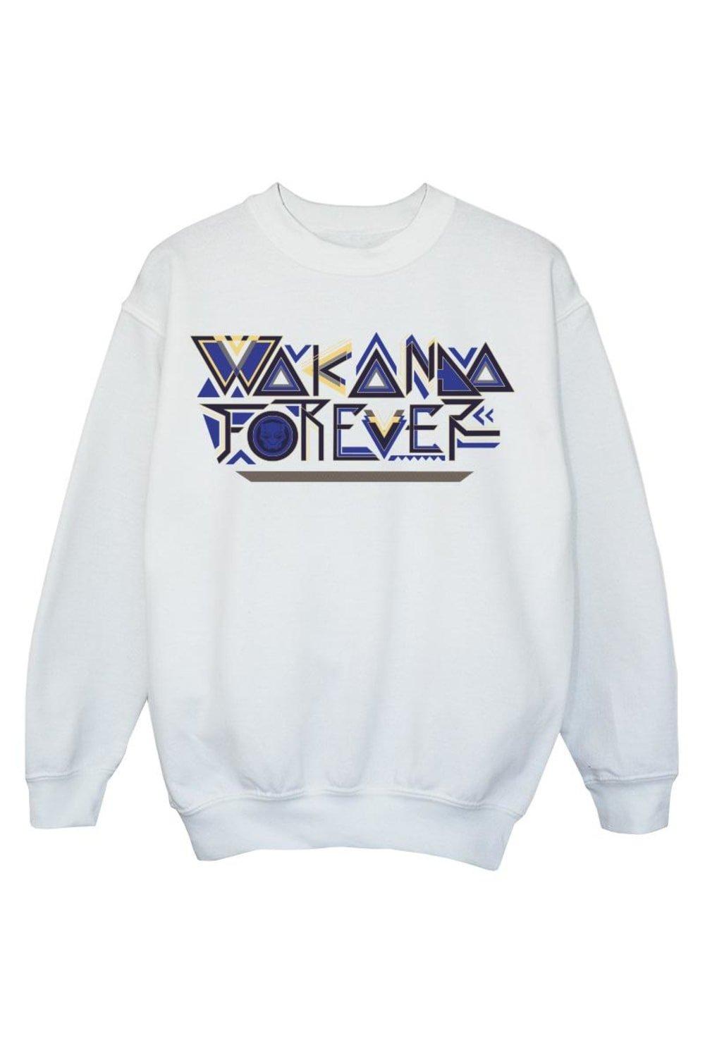 Wakanda Forever Tribal Text Sweatshirt