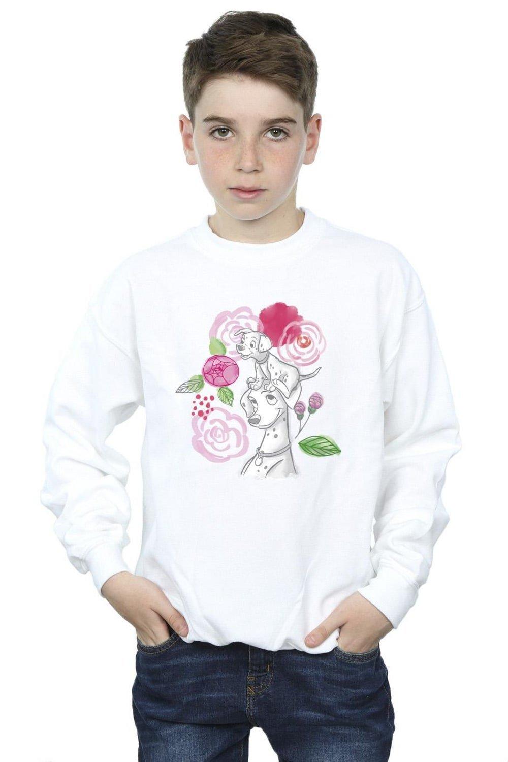 101 Dalmatians Flowers Sweatshirt