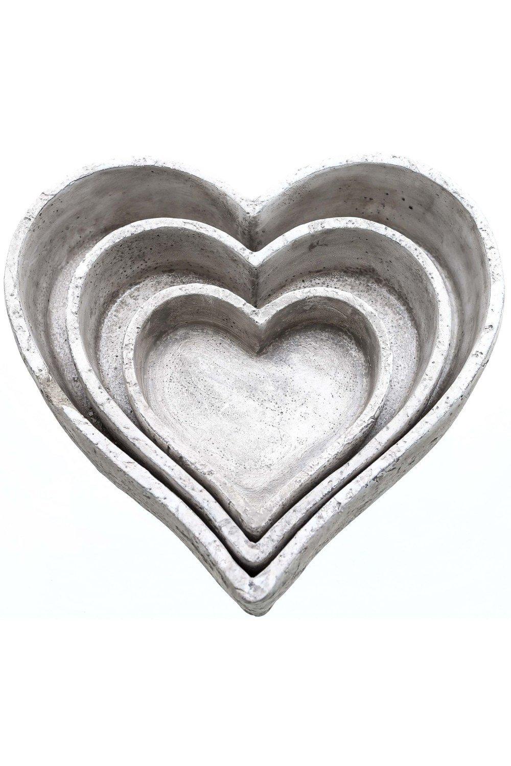 Heart Decorative Dish (Pack of 3)