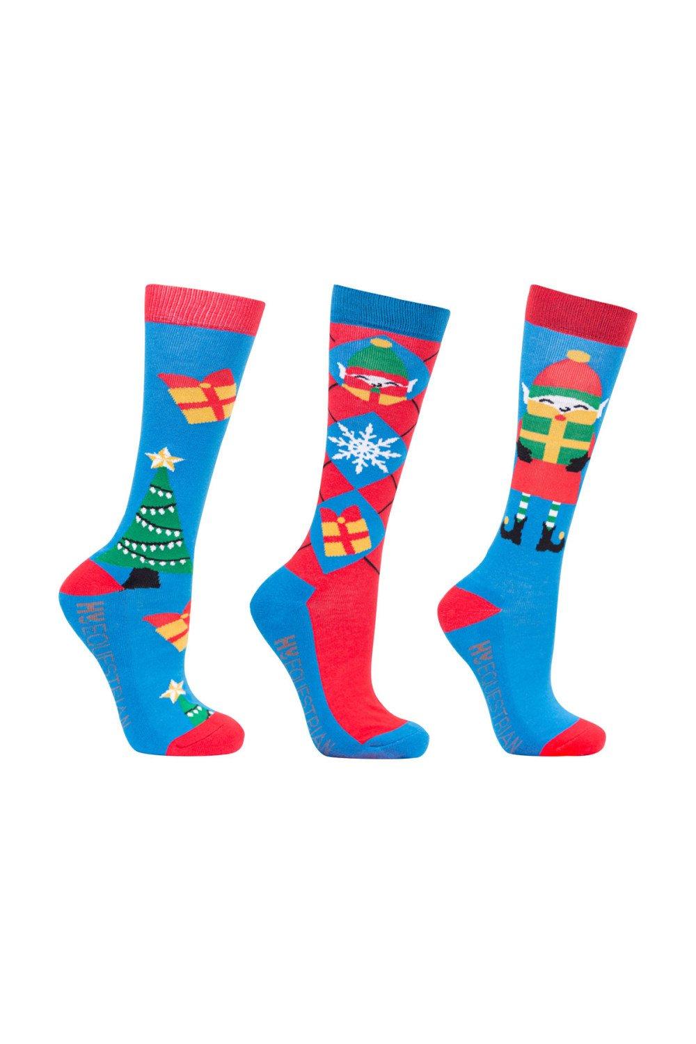Jolly Elves Bamboo Christmas Socks (Pack of 3)