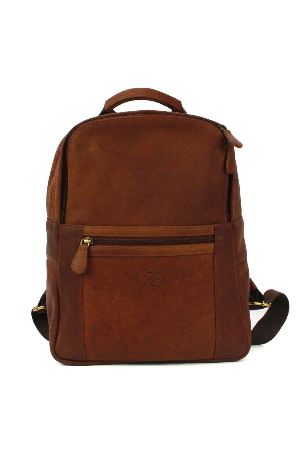 Ross Distressed Leather Backpack