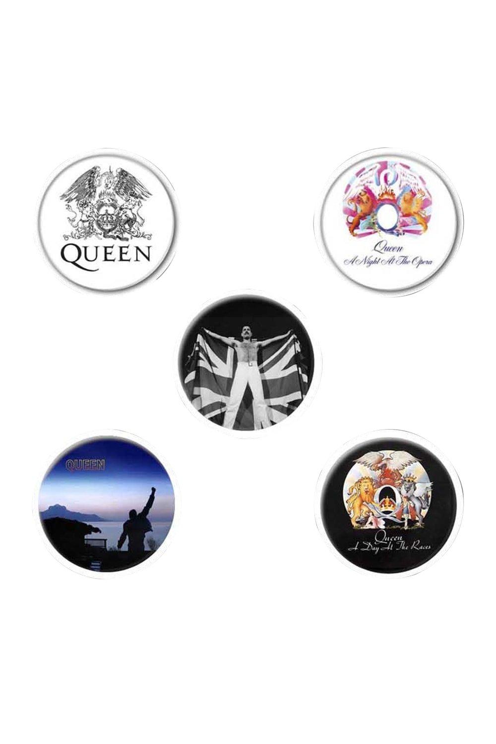Freddie Mercury Badge Set (Pack of 5)