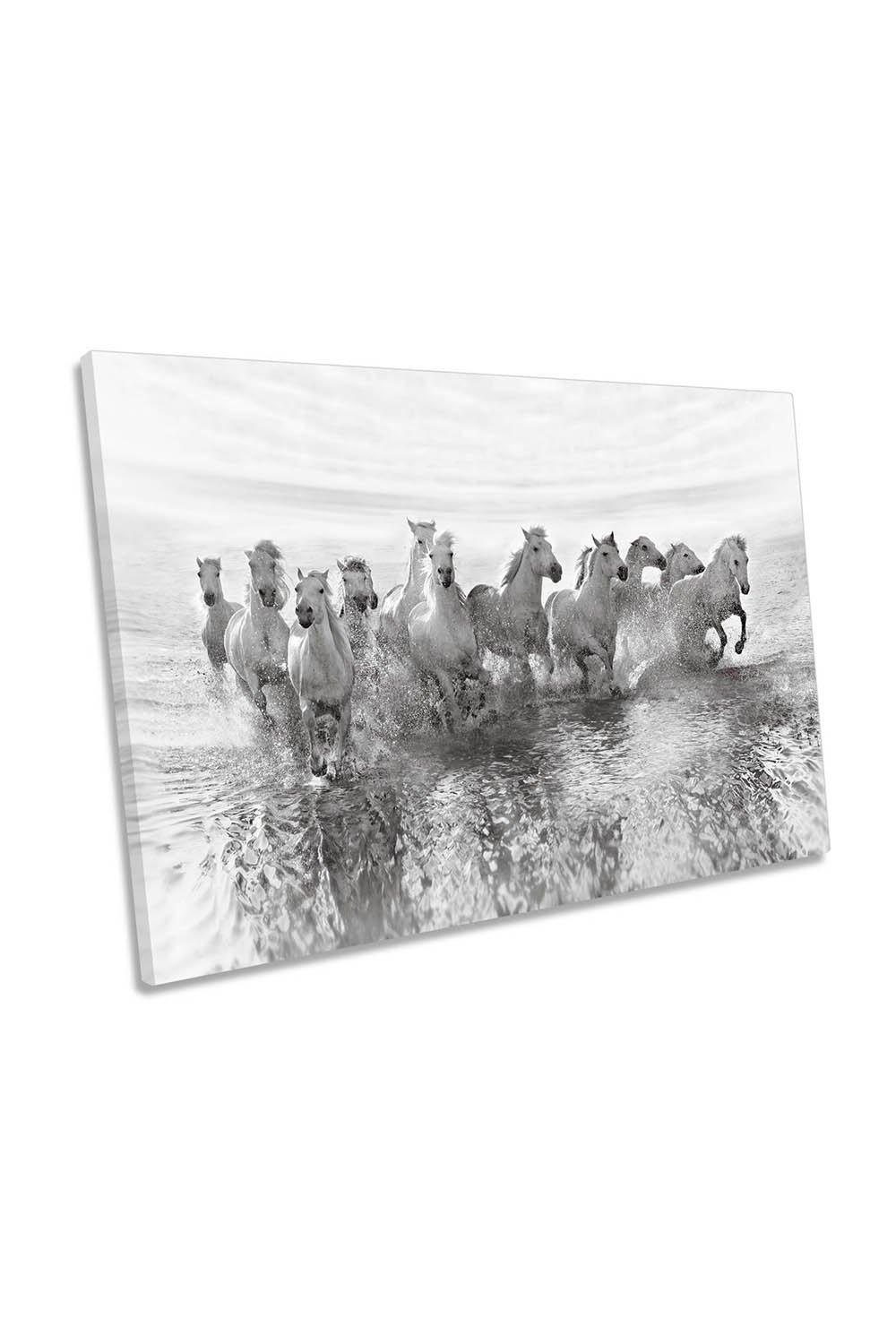 Illusion of Power Horses Canvas Wall Art Picture Print