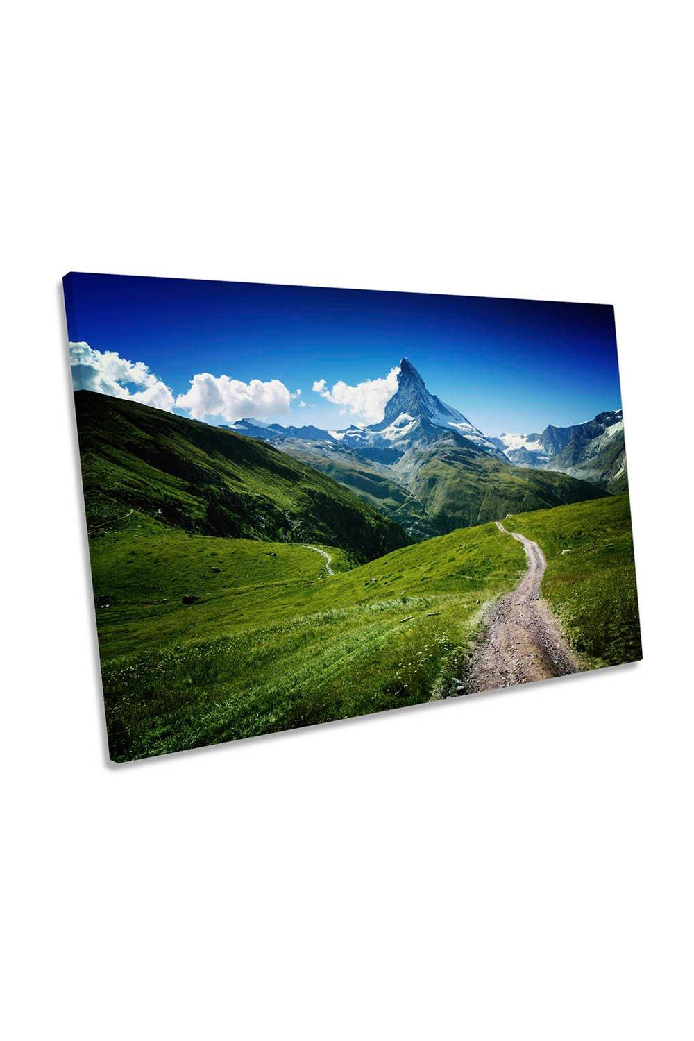 Matterhorn Mountain Landscape Canvas Wall Art Picture Print