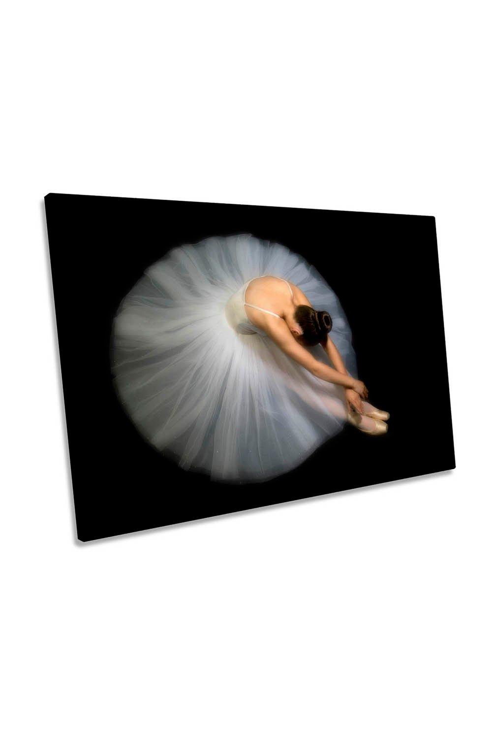 Elegance Ballerina Ballet Dancer Canvas Wall Art Picture Print