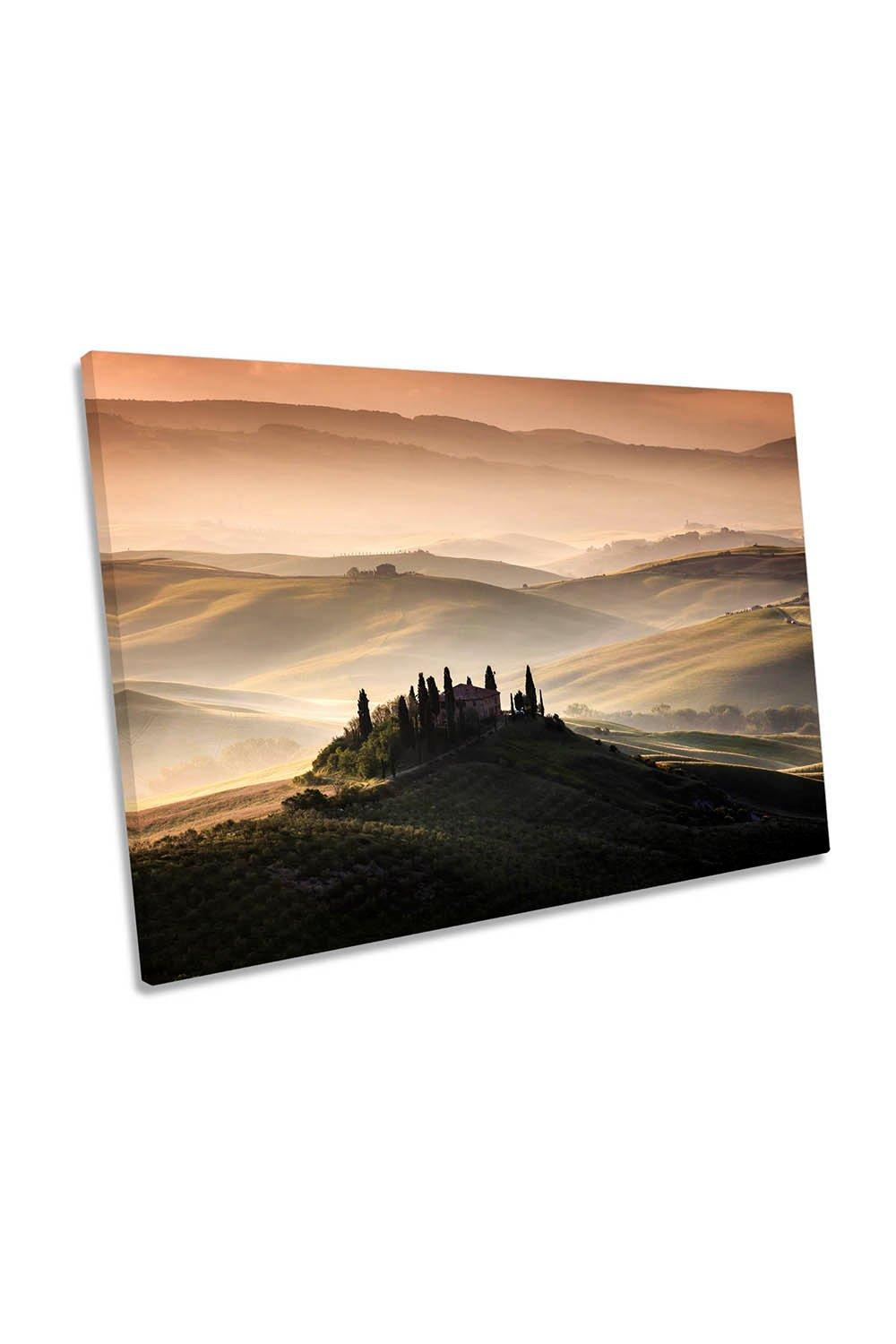 Tuscany Countryside Landscape Canvas Wall Art Picture Print