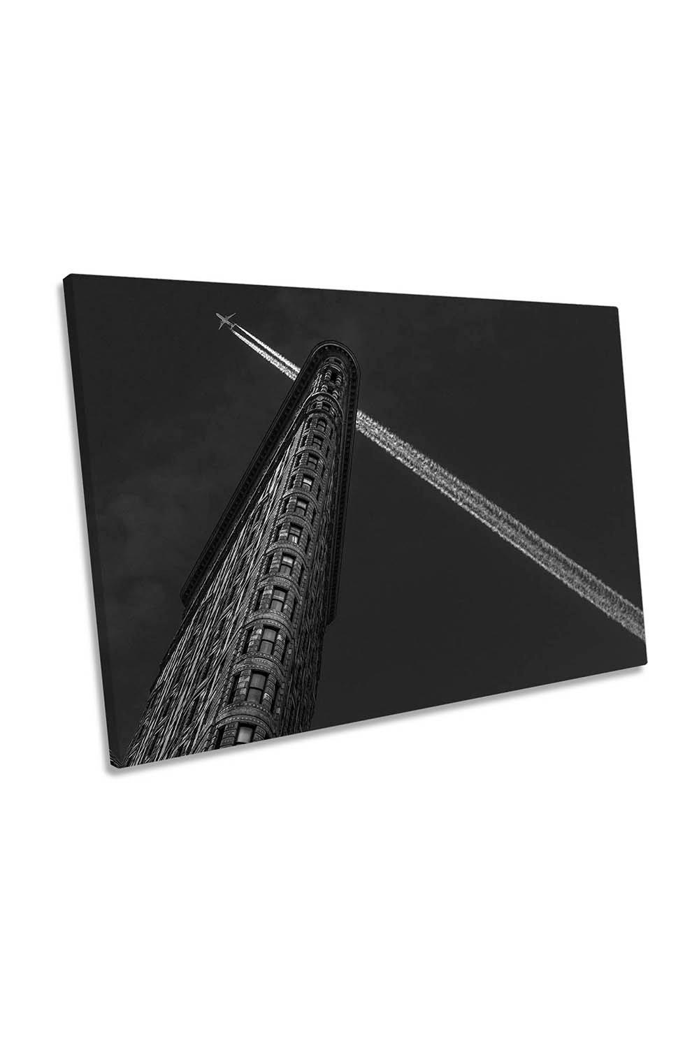 New York City Flatiron Building Crossing Canvas Wall Art Picture Print
