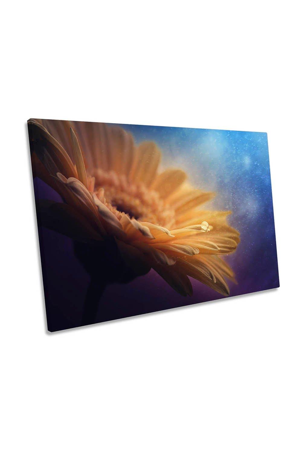 Universe Flower Floral Fantasy Canvas Wall Art Picture Print