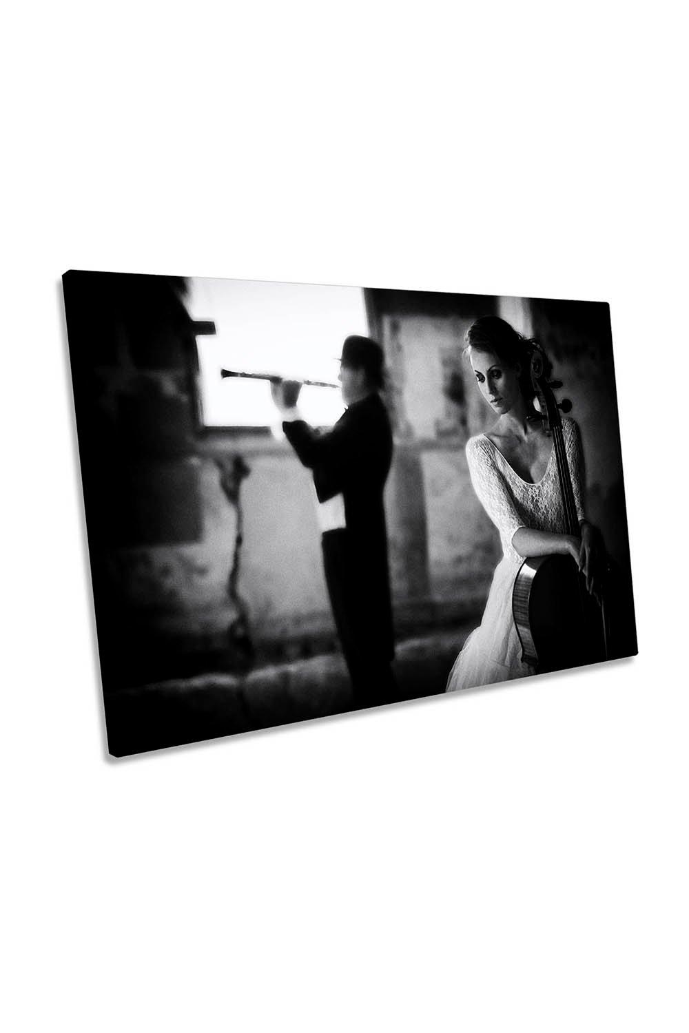 When Even Music Performance Canvas Wall Art Picture Print