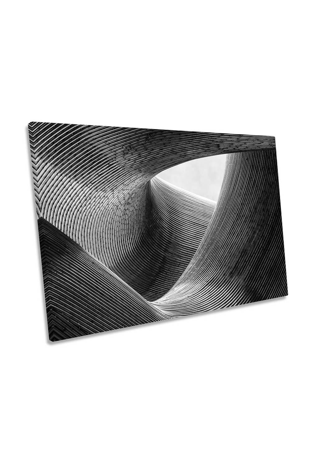 Lines Abstract Curves Bends Canvas Wall Art Picture Print