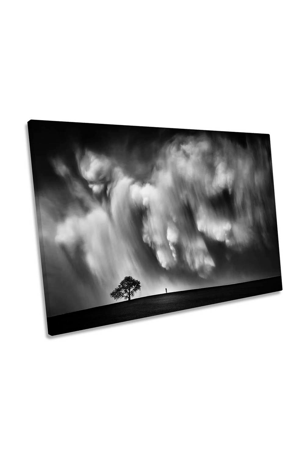 Storm Chaser Clouds Moody Landscape Canvas Wall Art Picture Print