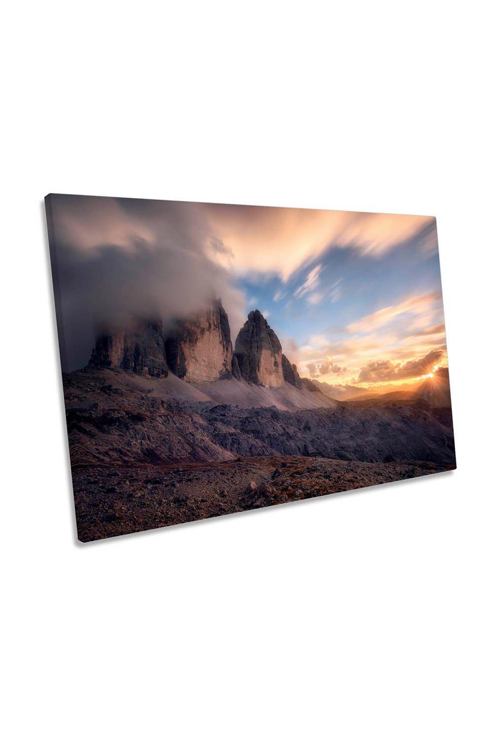The Final Moment Mountains Landscape Canvas Wall Art Picture Print