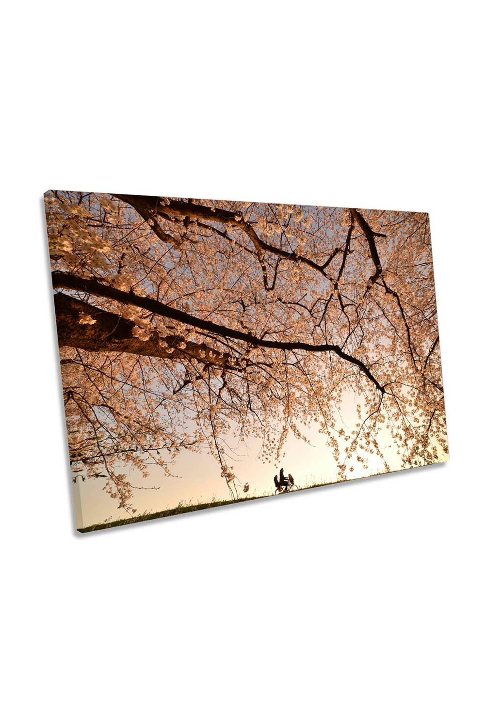 Way Back Blossom Floral Tree Canvas Wall Art Picture Print